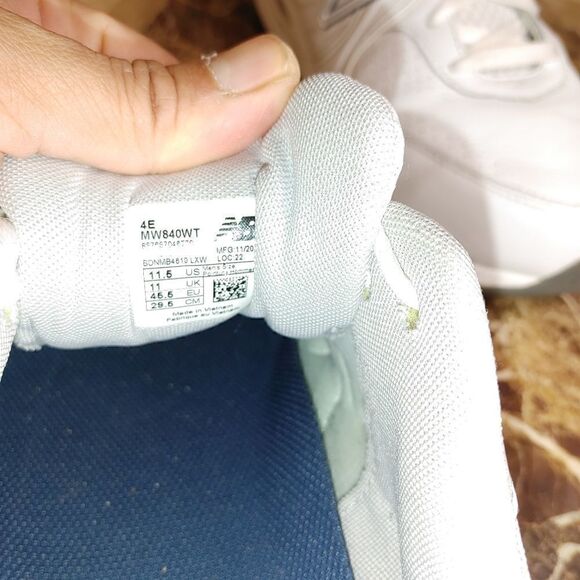 New Balance men's 840 walking shoes sneaker white leather size 11.5 - Picture 10 of 10